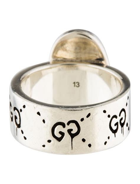 gucci vintage ring|gucci ghost ring gold.